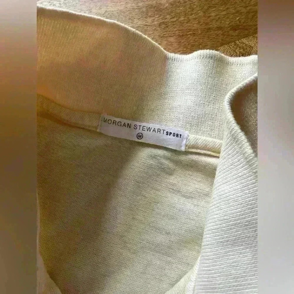 Morgan Stewart Women’s Cotton Polo Shirt | Butter Yellow | M | Tennis Shirt - Picture 8 of 8